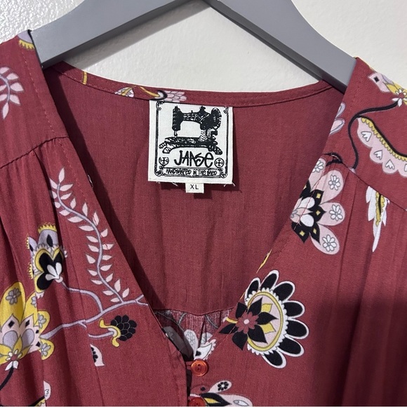 Jaase Indiana Floral Maxi Dress Rust and Floral - Picture 4 of 8